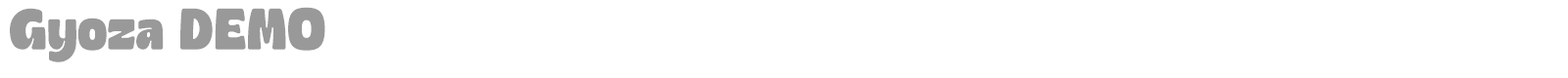 Gyoza font preview